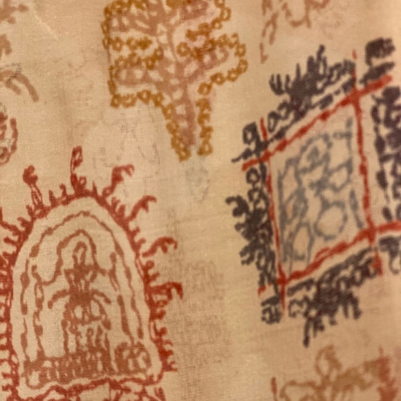 Velvet - printed long sleeve blouse with small sequins details - Picture 4 of 8